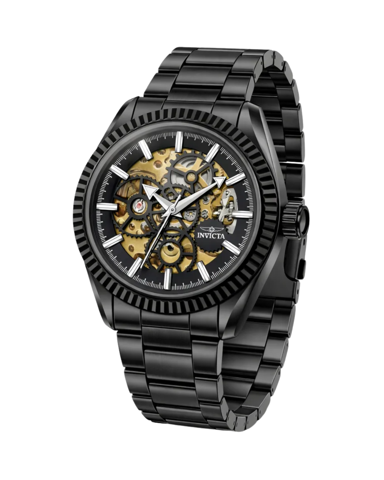 Invicta Objet D Art Glyph Automatic Men's Watch w/ Skeleton Dial - 43mm, Black