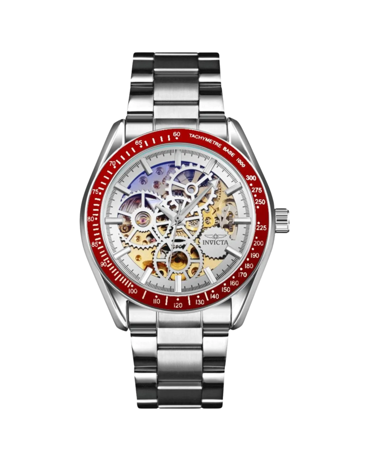 Invicta Objet D Art Excelsior Automatic Men's Watch w/ Skeleton Dial - 43mm, Silver